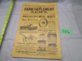 Old 1969 Reprint of the 1889 Farm Implement News