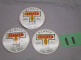 Old Tekseed Seed Corn 100 Bushel Club Stickers