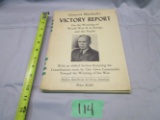 1940's General Marshall's Victory Report, WWII