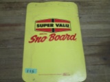 1970's Artic SnoBoard Cardboard Store Sign Display