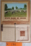 1954 Bank of Colon Advert. Calendar