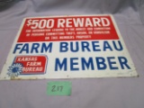 Old Farm Bureau Member Metal Sign