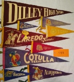 9 Felt Souvenir Pennants