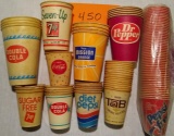 Coke, 7-Up, Dr. Pepper, Double Cola, Tab, Mission, Pepsi Cups