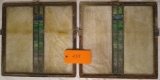 2 Stained Glass Window Panes