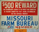 Missouri Farm Bureau Sign