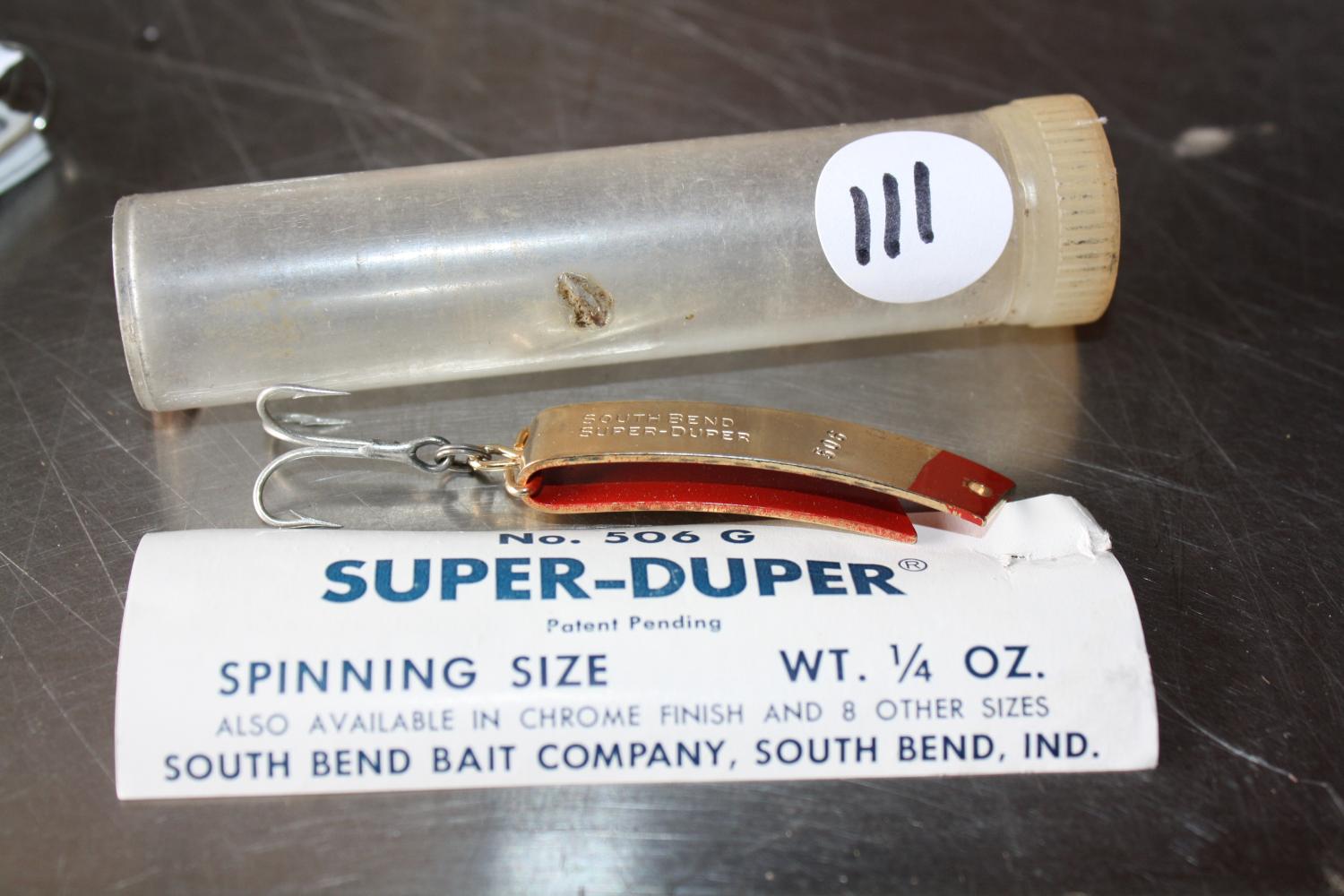 Rare Fishing Lure, South Bend Super Duper no. 506