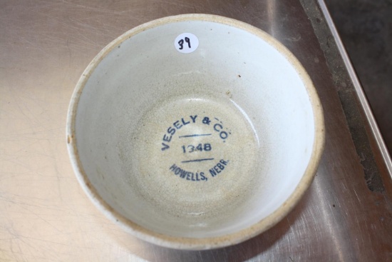 Rare Dated 1934 Crock Bowl