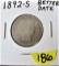 1892-S Better Date Quarter