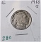 1918 S Buffalo Nickel -Good