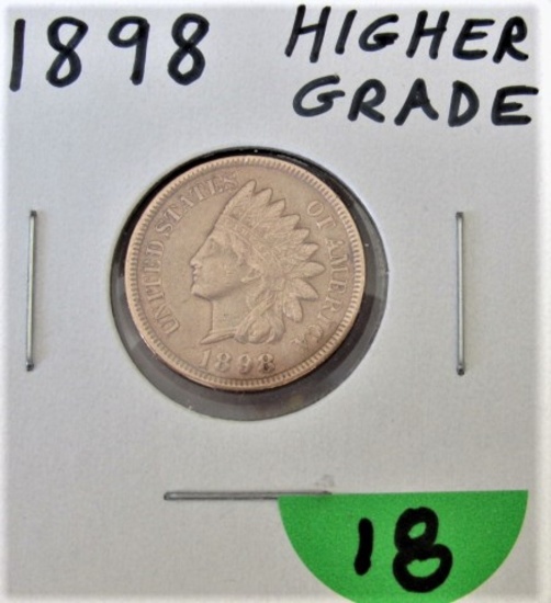 1898 High Grade Indian Cent