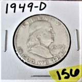 1949-D Franklin Half Dollar