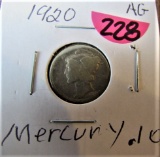 1920 Mercury Dime