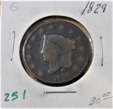 1829 Large Cent -Good