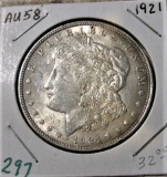 1921 P Morgan Dollar AU 58