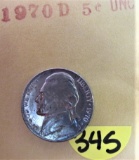 1970-D Uncirculated Nickel