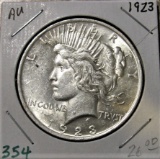 1923 P Peace Dollar AU