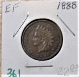 1888 Indian Head Cent -Extra Fine