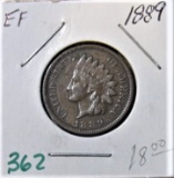 1889 Indian Head Cent -Extra Fine