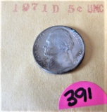 1971-D Uncirculated Nickel