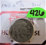 1913-D Buffalo Head Nickel