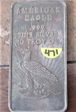 American Eagle 10 oz Bar Silver