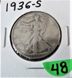 1936-S  Walking Liberty Half Dollar