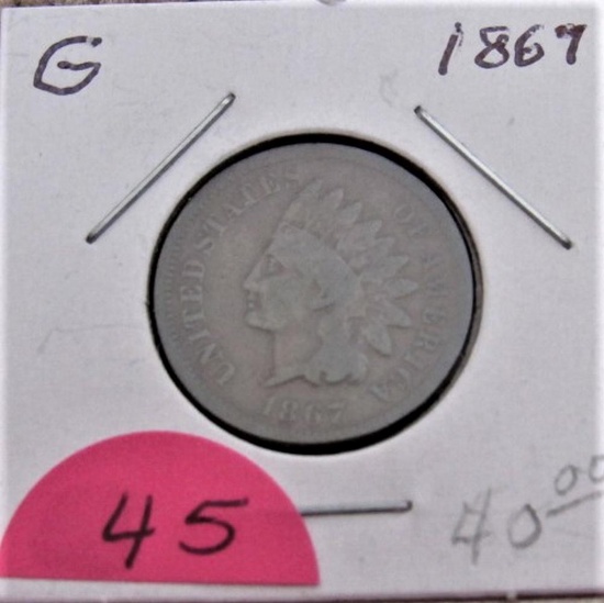 1867 Indian Head Cent