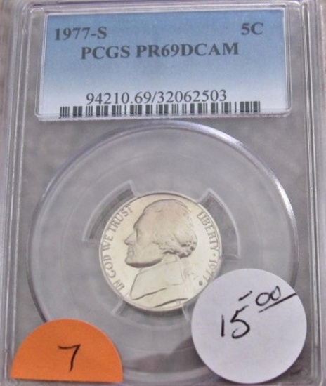 1977-S PR69 DCAM Jefferson Nickel