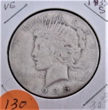 1935-S Peace Dollar - Very Good