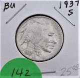 1937-S Buffalo Nickel BU