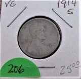 1914-S Lincoln Cent - Very Good