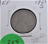 1921-S Lincoln Cent - Extra Fine