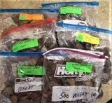 (6) Bags of 500 Wheat Cents 40s & 50s TIMES THE MONEY