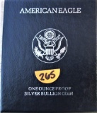 1996 American Eagle 1 oz. silver Proof