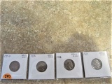1934-D, 1935, 1936, 1937 Buffalo Nickels