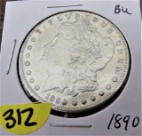 1890 BU Morgan Dollar