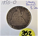 1855-O Seated Liberty 1/2 Dollar