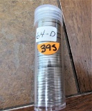 Roll of 1964 D Nickels