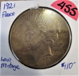 1921   Peace dollar   Lower mintage