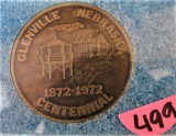 1872-1972 Glenville Centennial Bronze Commemorative