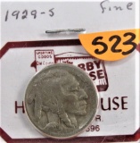 1929 S Buffalo Nickel