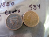 1838 and 1850 Large Cents
