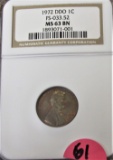 1972 Double Die Cent