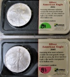 2005 and 2006 Silver American Eagles