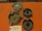 Lot of 4 Trench Art Ashtrays