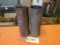 2 Trench Art Ornate Shell Vases