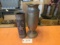 2 Trench Art Ornate Shell Vases