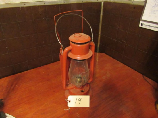 Red Prisco Oil Lamp / missing Fuel Tankcap