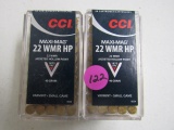 (2) Boxes CCI MAXI-MAG 22 WMR-HP  22 Bullets